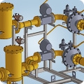 Пункт редуцирования газа ПРДГ-Р-2-10000 с основной и резервной нитками редуцирования с максимальной пропускной способностью 10000 м³/ч
